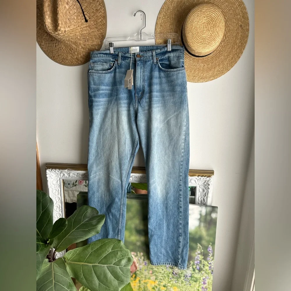 NWT DÔEN Shep Jeans | 90s Straight Leg Organic Cotton Denim Sz 32 - Picture 3 of 10